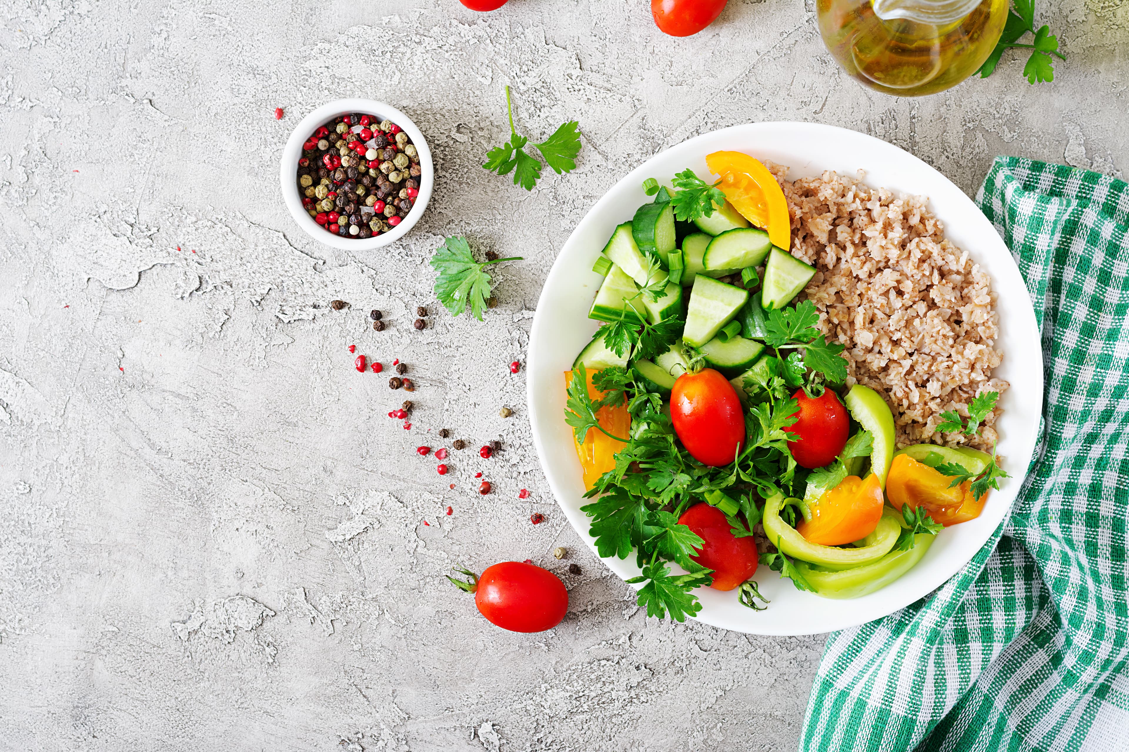 Healthy salad background